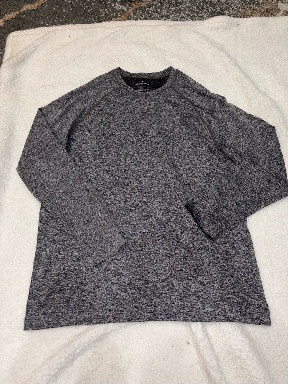 Heathered Gray Long Sleeve Fabletics Top L